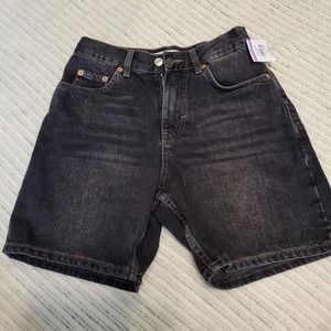 Topshop ultimate editor shorts in washed black, size 4